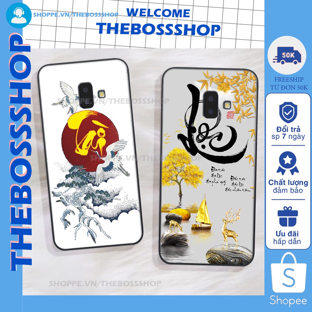 Ốp lưng Samsung Galaxy J6 PLUS in hình TÀI LỘC-MÃ ĐÁO THÀNH CÔNG-TÂM AN SIÊU ĐẸP