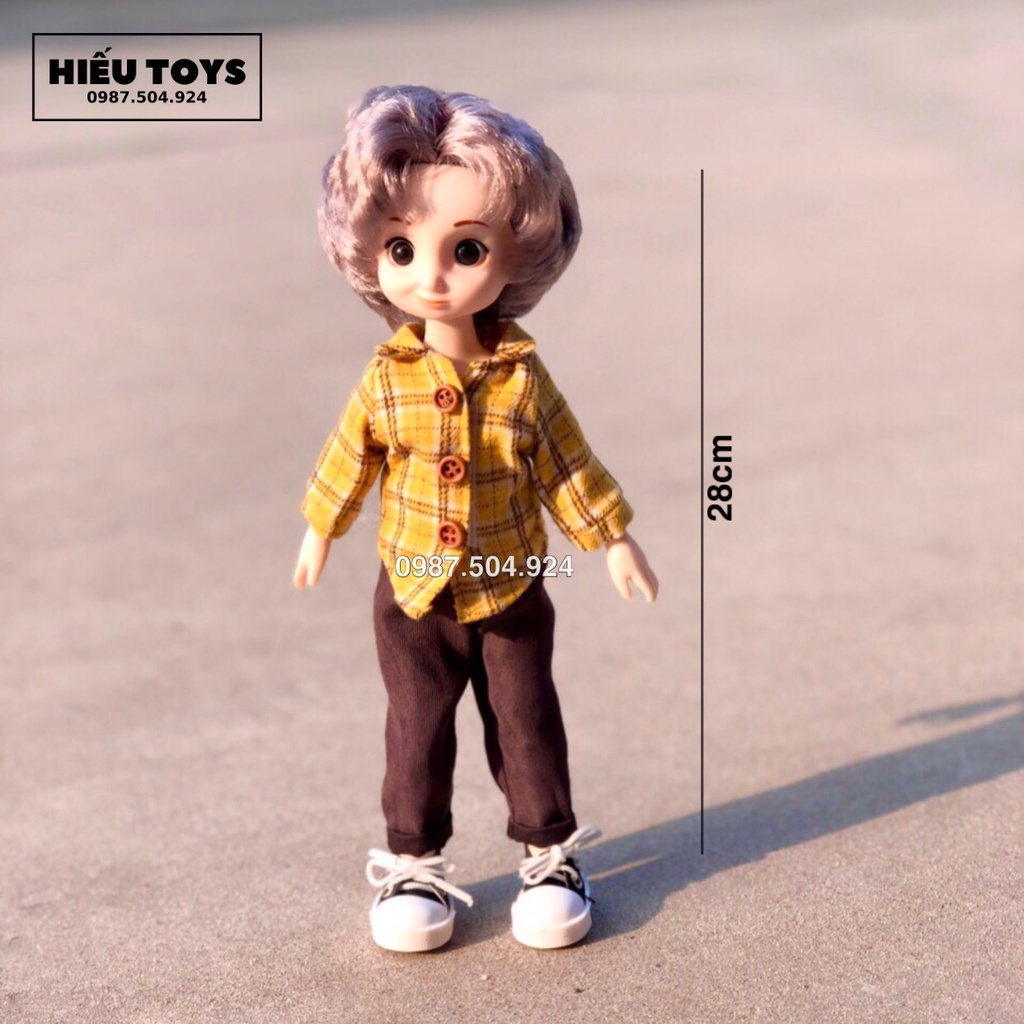 Búp Bê BJD 28cm Bê Bé Trai Phong Cách Cute Đáng Yêu Đồ Chơi Trẻ Em Hiếu Toys