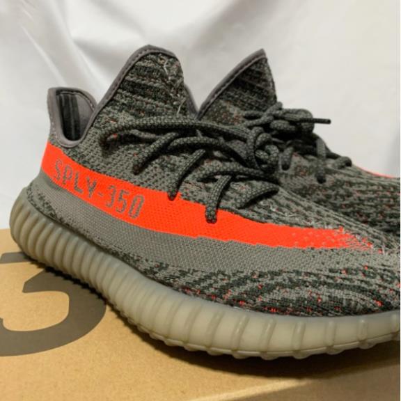 Giày Adidas Yeezy Boost 350 V2 Beluga (Steele Gray/Beluga/Solar Red) BB1826 🐸