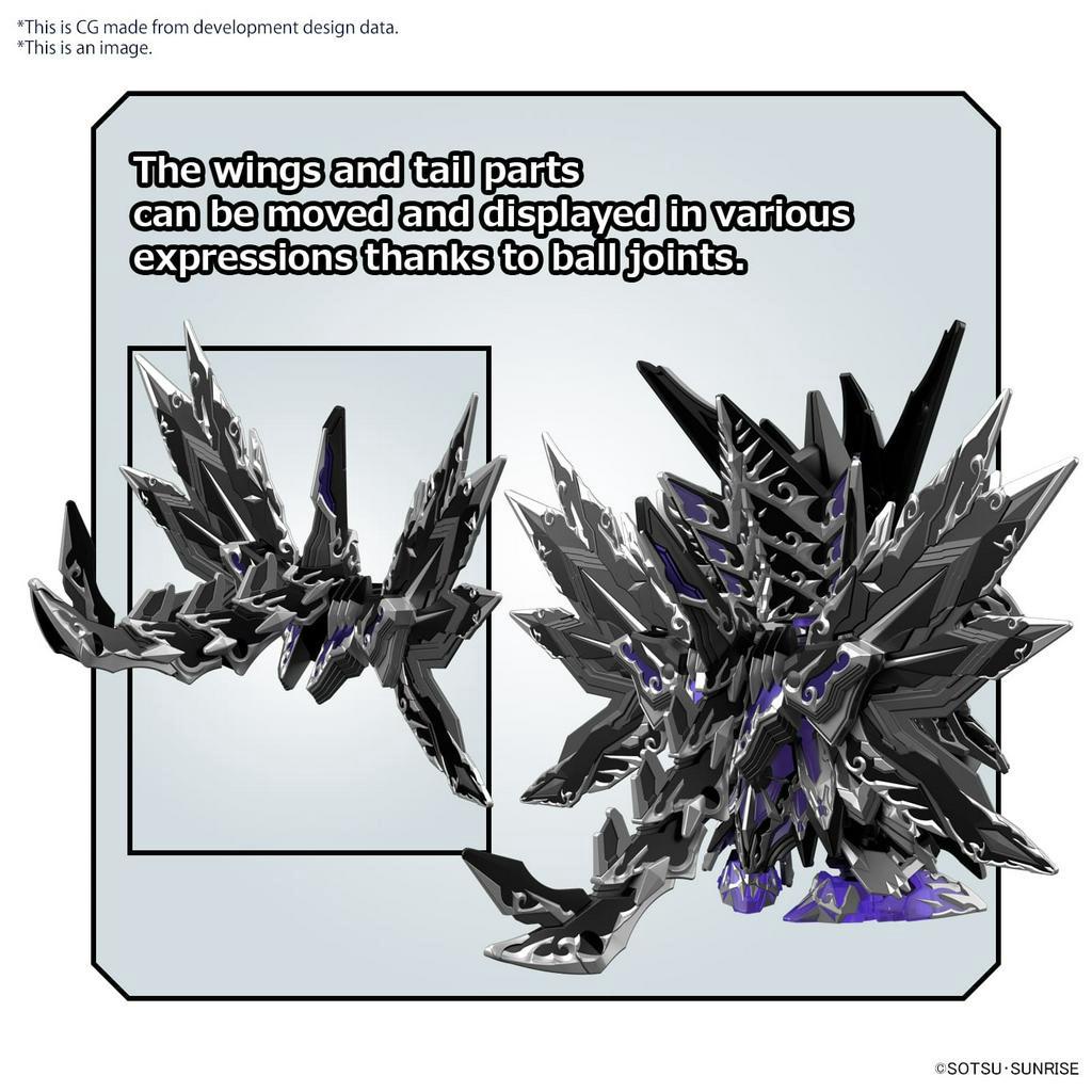Mô hình lắp ráp Gundam SD WH World Heroes Dominant Superior Darkness Dragon Gundam