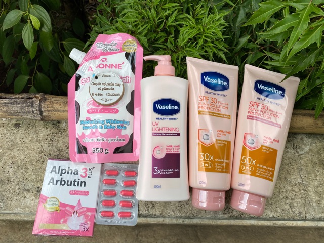 DƯỠNG THỂ VASELINE 50X- 4x-10x, KÍCH TRẮNG ALPHA ARBUTIN