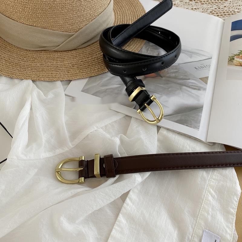 Thắt lưng mỏng thiết kế đơn giản phong cách cổ điển thời trang