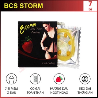 BAO CAO SU STORM Hương Dâu 7 Bi Lớn Quanh Đầu HỘP 1 CÁI DUY NHẤT + GEL