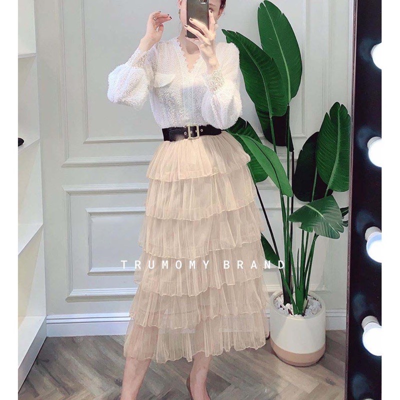 Chân váy lưới tầng QC hàng loại 1 | BigBuy360 - bigbuy360.vn