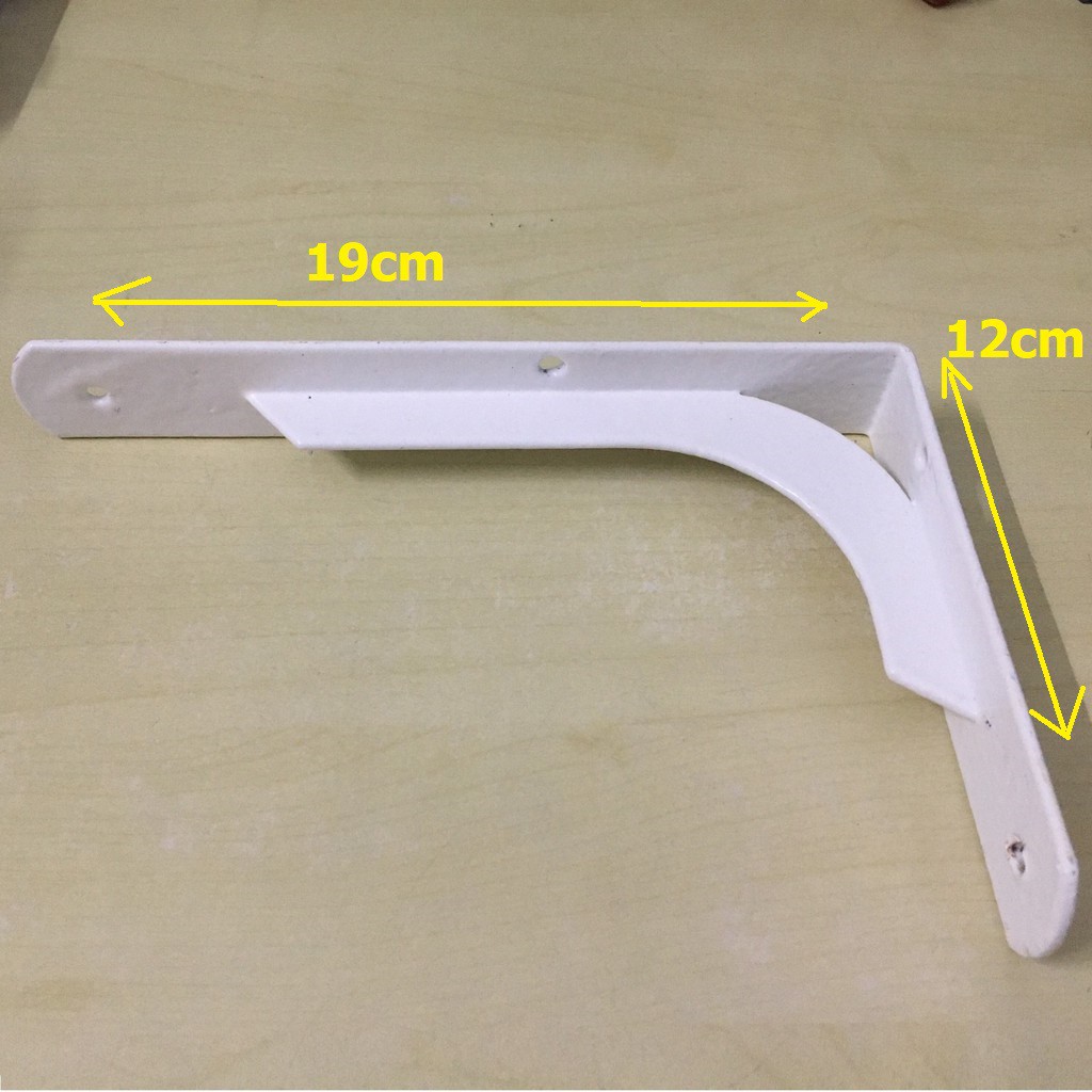 Giá treo chữ L bằng thép sơn tĩnh điện (trắng)