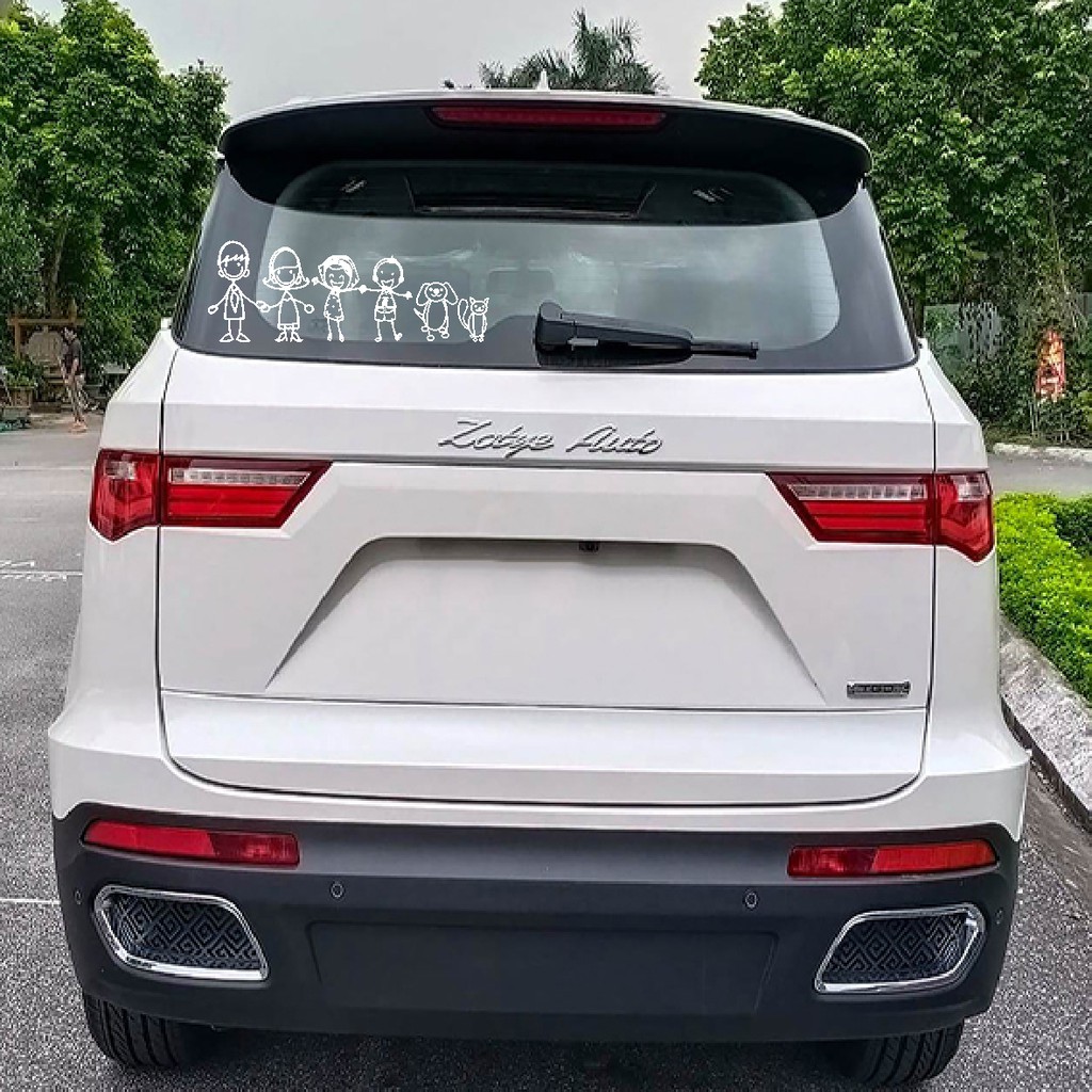 Sticker tem xe gia đình, xe 4 chỗ, xe 5 chỗ, xe 7 chỗ, xe SUV, xe bán tải nhiều mẫu.