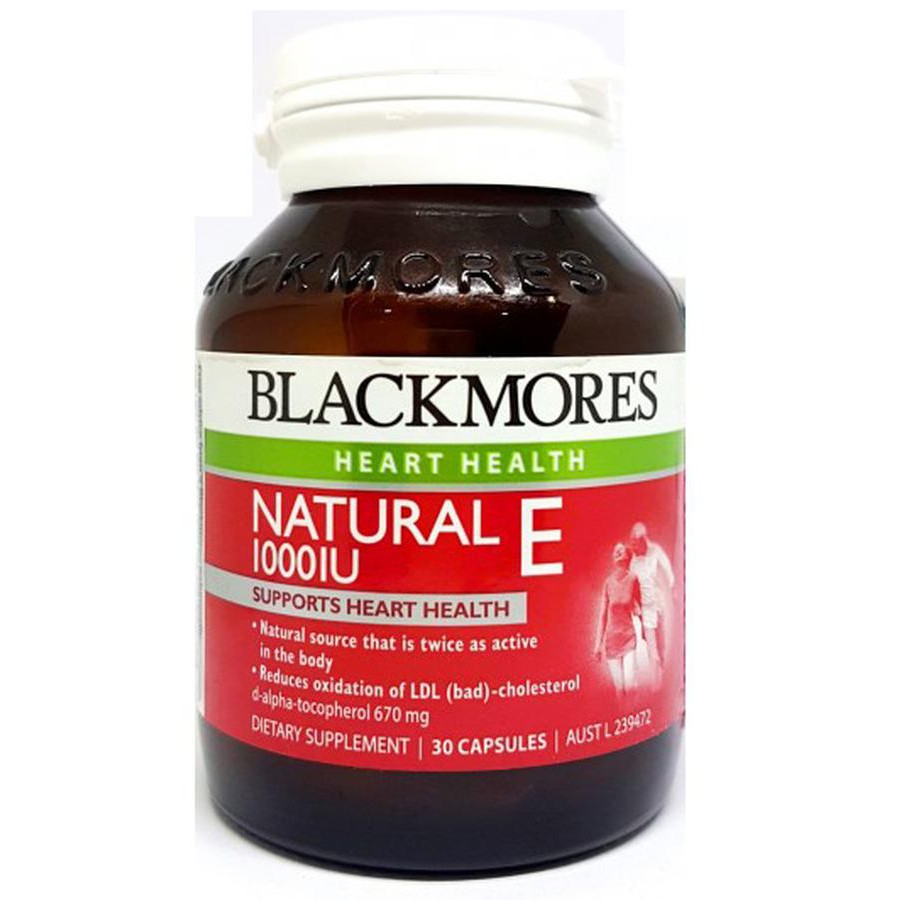 #Blackmores # Viên Uống Blackmores Natural Vitamin E 1000IU 30 viên