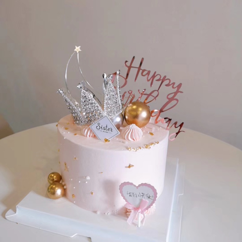 Phụ Kiện Trang Trí Bánh Kem Hình Vương Miện Mừng Năm Mới