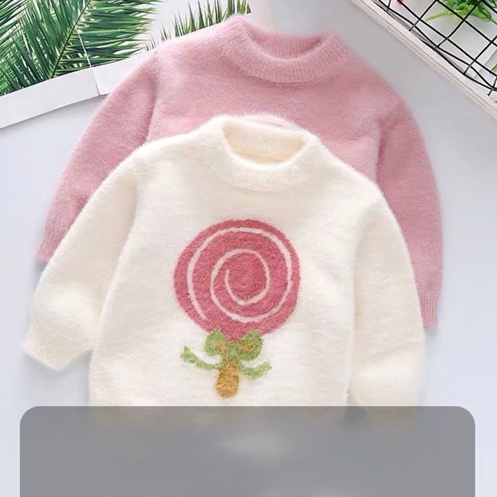 Áo len lông hoạ tiết cây kẹo ngọt cho bé  N00903