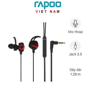 Tai nghe rapoo vm150 nhét tai gaming có mic rời