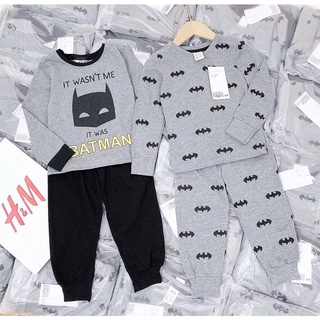 Bt831- set 2 bộ bé trai batman quần đen