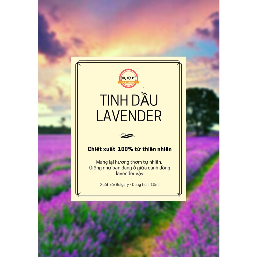 Tinh Dầu GULIFE hương hoa oải hương chiết xuất từ thiên nhiên giúp giảm căng thẳng thơm phòng và thư giãn-Phụ Kiện 123