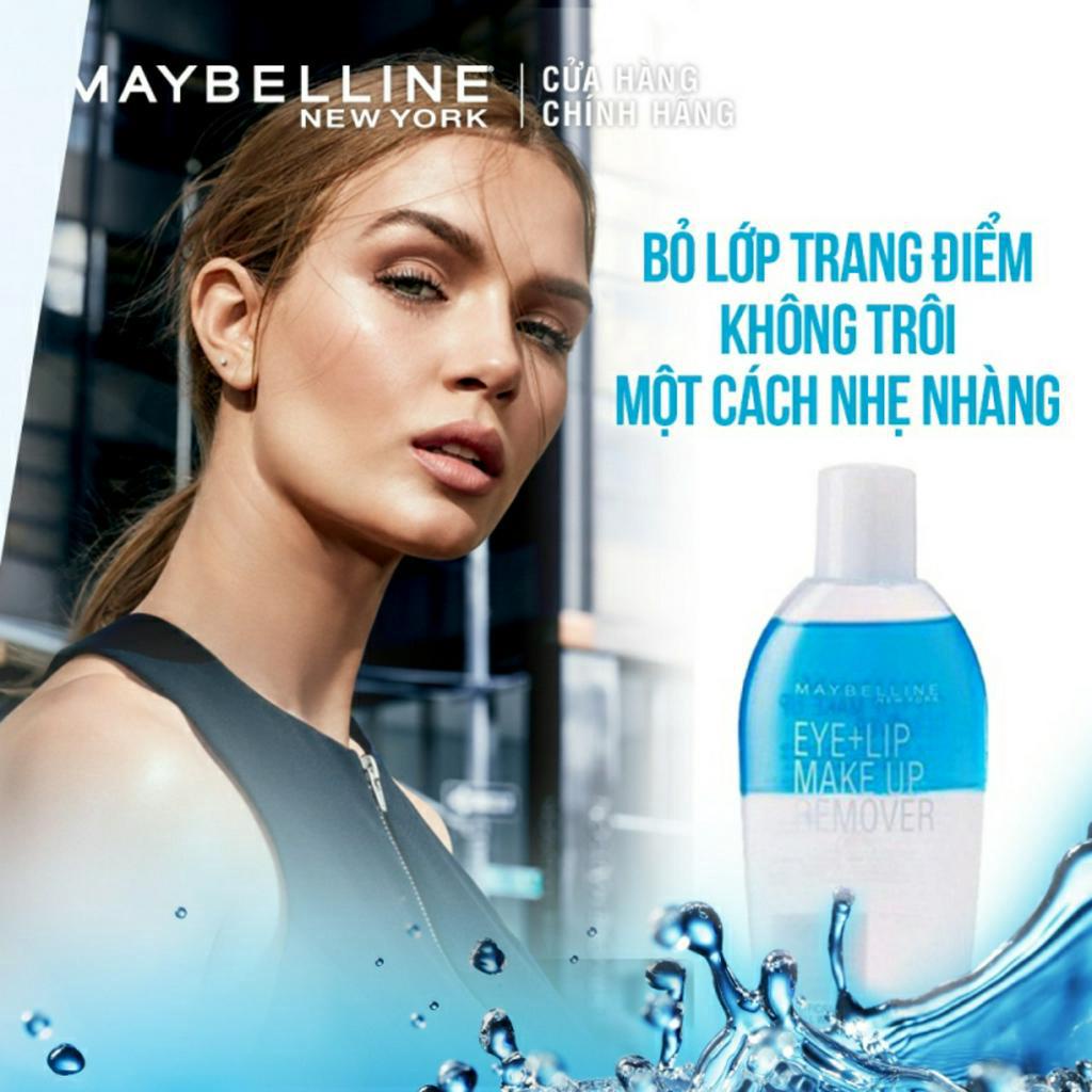 Nước Tẩy Trang Mắt và Môi Chuyên Dụng 2 lớp Maybelline New York Eye &amp; Lip Makeup Remover 150ml