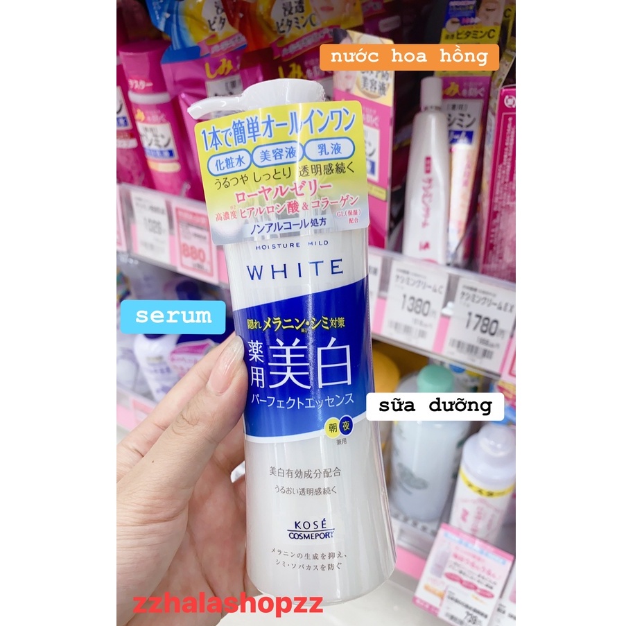 Serum dưỡng trắng, ngừa nám Kosé White 3in 1 của Nhật