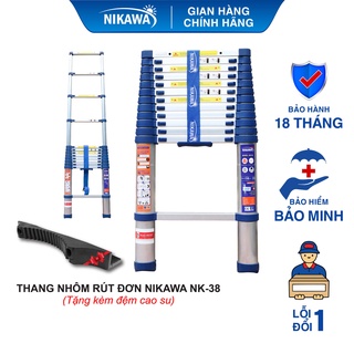 Thang nhôm rút đơn Nikawa NK-38