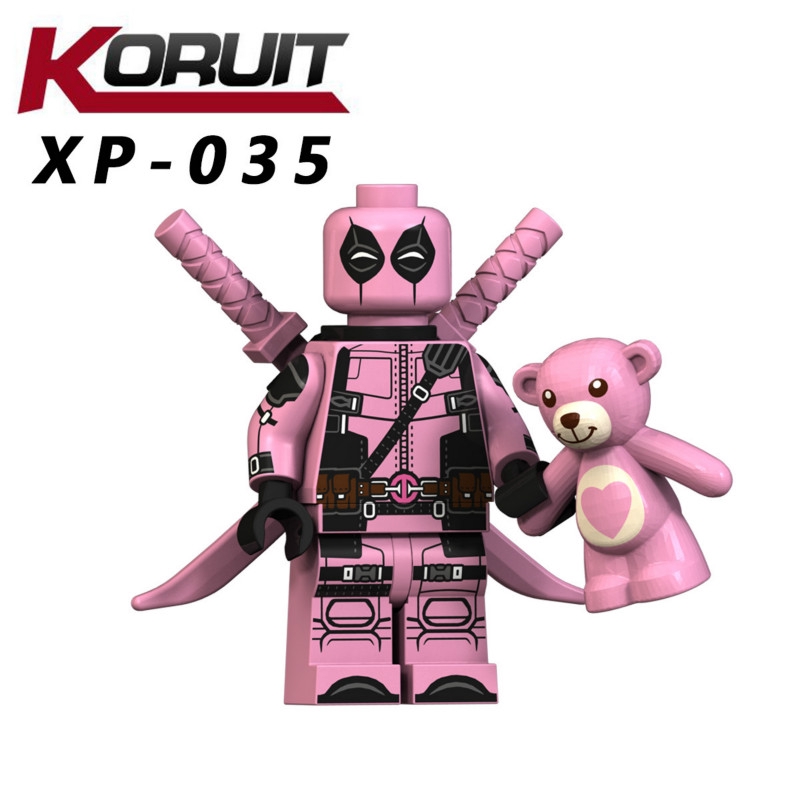 Bộ xếp hình lego nhân vật siêu anh hùng deadpool / batman / venom đáng yêu dành cho bé