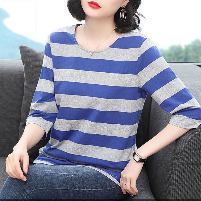 Áo Thun Ba Lỗ Kẻ Sọc Dáng Rộng Thời Trang Mùa Thu Cho Nữ