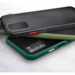 Ốp lưng nhám chống sốc Oppo 52/ Oppo A92 viền màu dẻo siêu đẹp