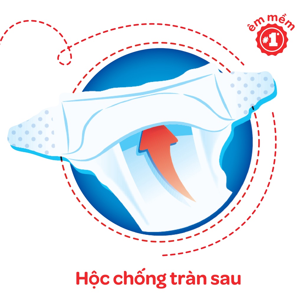 Tã dán sơ sinh Huggies NB40 (dưới 5kg) - Gói 40 miếng + Tặng 4 miếng