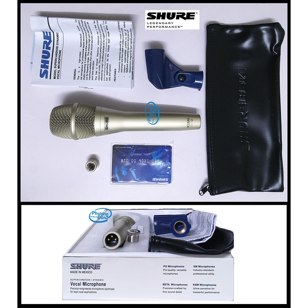 Micro Shure KSM9 MEXICO Có Dây Karaoke cao cấp sang trọng