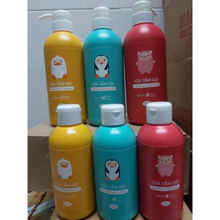 (200ml) Sữa tắm gội AGI 2in1 cho bé
