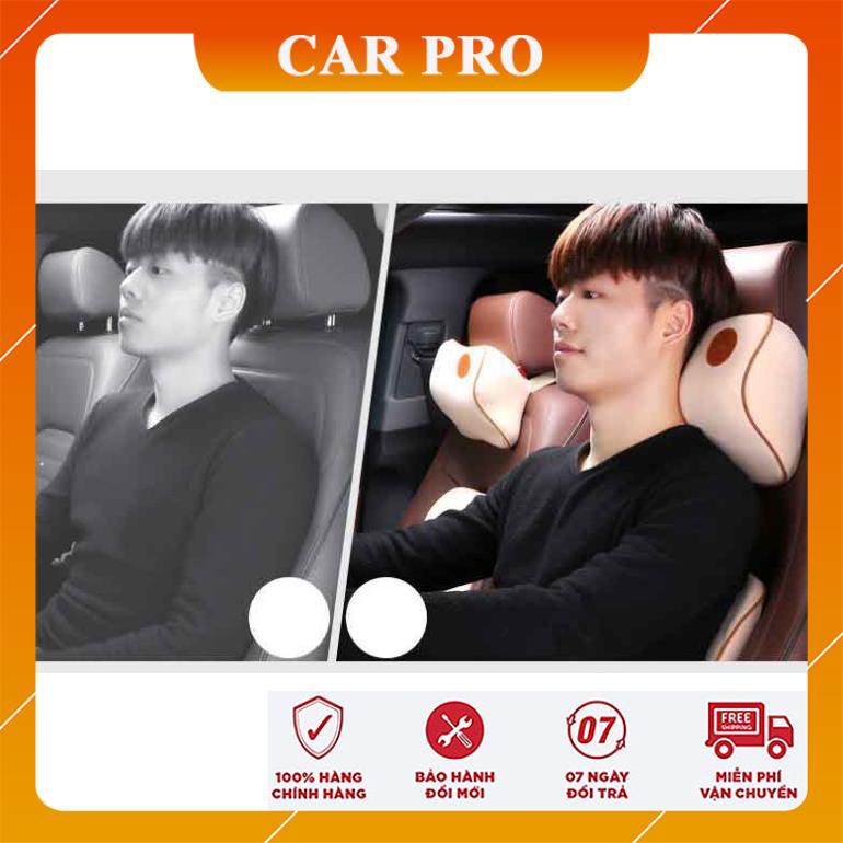  Gối tựa đầu và lưng cao su non ngồi ghế ô tô chính hãng Fuman - CAR PRO