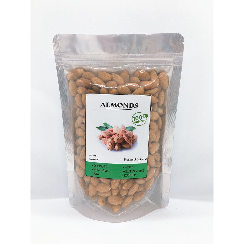 100G Hạt hạnh nhân Blue diamond đã tách vỏ sấy chín