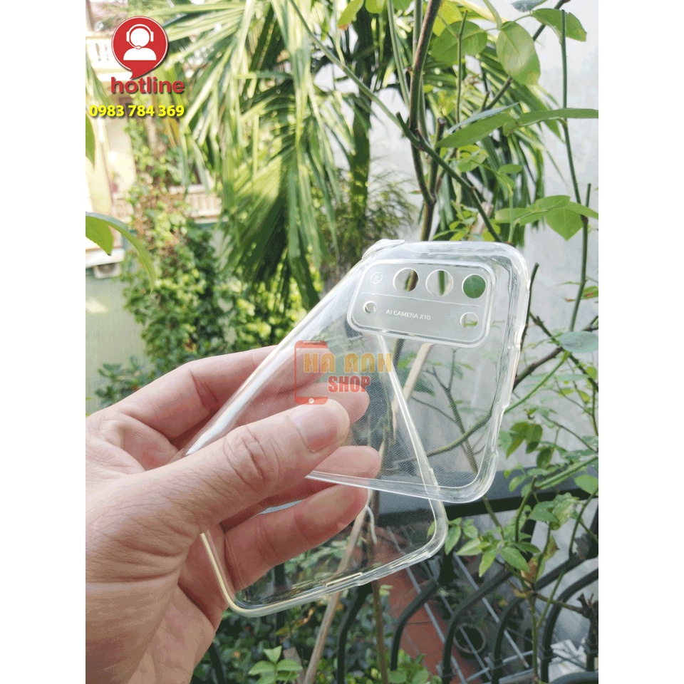 Ốp Honor X10 hãng GOR cao cấp trong suốt như pha lê, siêu dẻo, mỏng nhẹ, siêu bền, không ố vàng