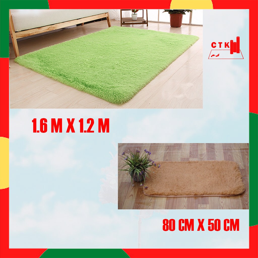 Thảm lông trải sàn phòng ngủ, thảm lông cừu mềm trang trí phòng khách cao cấp 160x 120cm, 80x 50cm