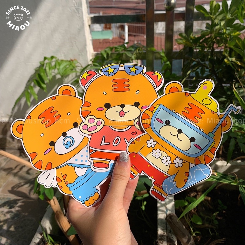 (Được chọn mẫu) Bao lì xì bé hổ đáng yêu 2022 đựng xiền, đựng sticker