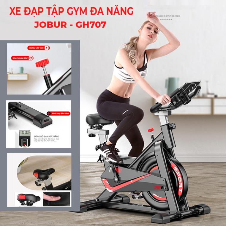Xe đạp tập thể dục tại nhà Senmax 7077 Sport bike Q7 - Xe đạp thể thao trong nhà Khung thép chắc chắn màn hình điện tử