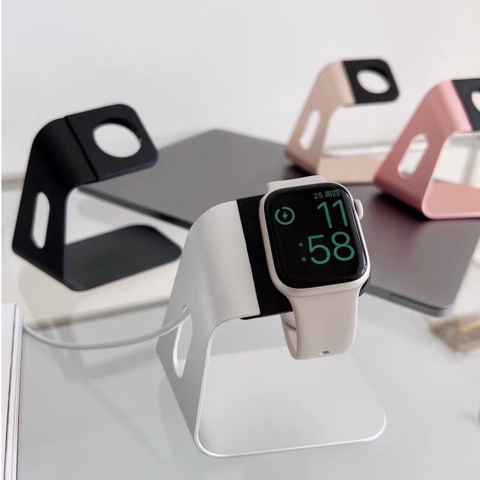 Đế dock sạc không dây Apple Watch Nhôm nguyên khối, kiêm Giá đỡ đồng hồ thông minh S330 S3 Vu Studio