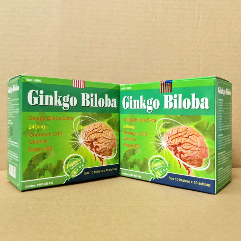 Viên uống bổ não Ginkgo Biloba 360 Tăng cường lưu thông máu