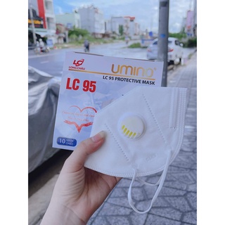 Combo 3 hộp khẩu trang n95 umino có van