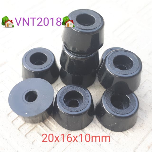 Cao su lót chân ghế đồ mỹ nghê 20x16x10mm