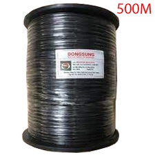 Cuộn dây mạng [500m] lõi đồng nguyên chất - có gia cường , bọc bạc và dầu chống ẩm - chống côn trùng cắn