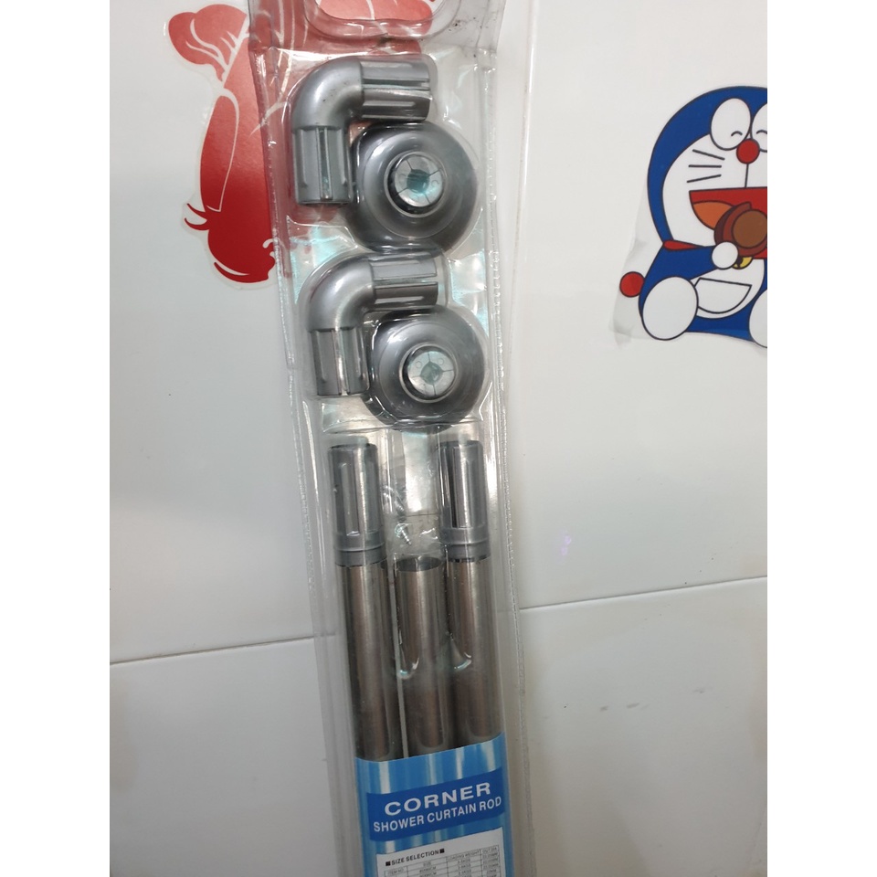 Thanh treo rèm nhà tắm chữ U / L bằng thép không rỉ
