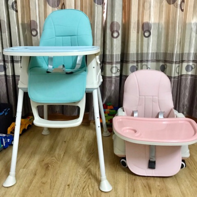 🎁(TẶNG VÒNG DÂU CHO BÉ) GHẾ ĂN DẶM HANBEI + ĐỆM + BÁNH XE