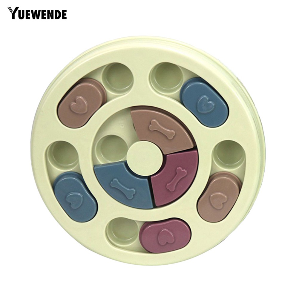 YUE ✻ Pet Dog Puppy Hexagon Paw Round Feeder Feeding Training Interactive Puzzle Toy