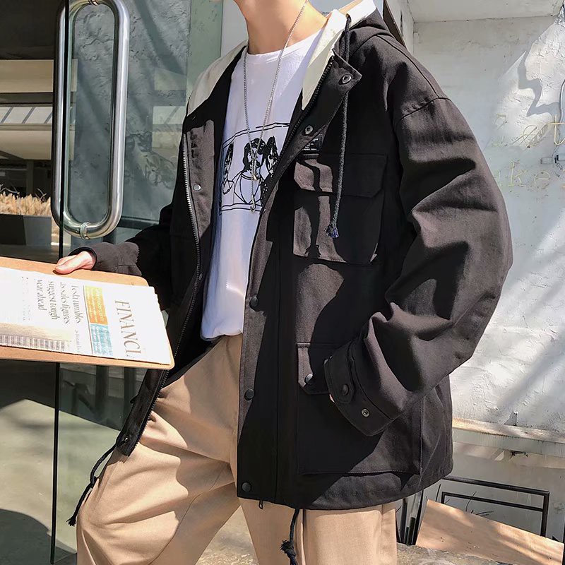 Áo Khoác Hoodie Kiểu Hồng Kông Thiết Kế Trẻ Trung Cho Các Cặp Đôi Cỡ M-2Xl | BigBuy360 - bigbuy360.vn