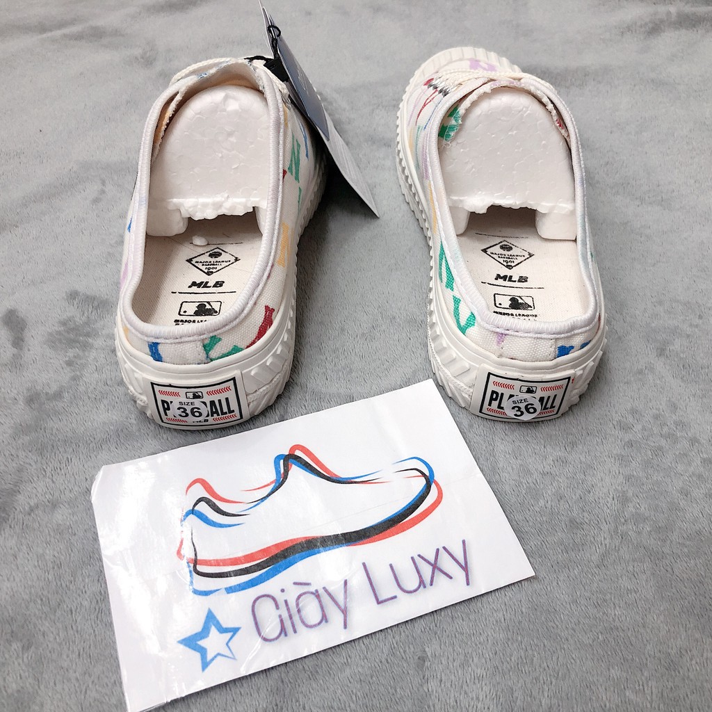Giày Thể Thao Sneaker Sục Đạp Gót n.y Trắng Họa Tiết Cao Cấp - Giày Luxy | BigBuy360 - bigbuy360.vn