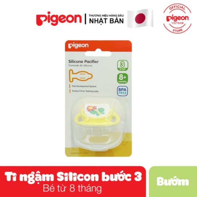 Ty ngậm Pigeon bước 3 cho bé từ 8 tháng