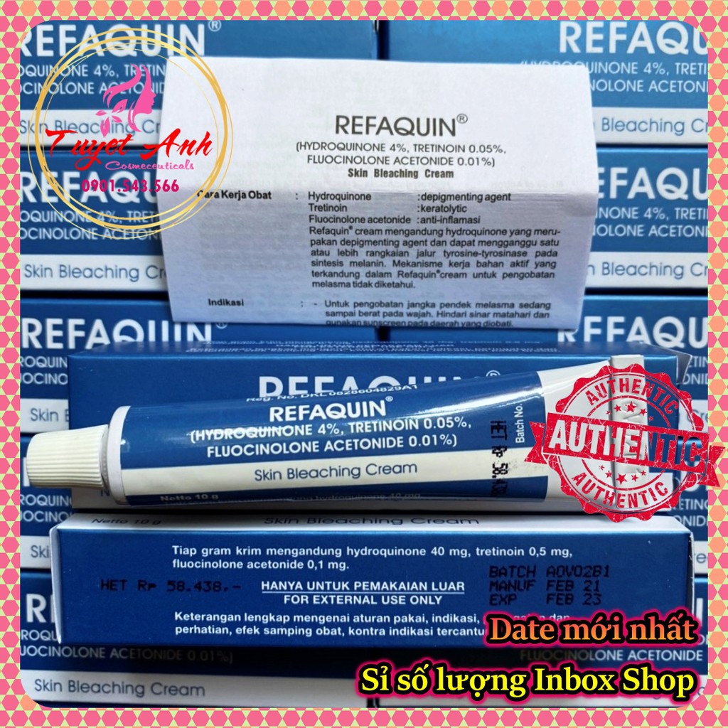 Kem cải thiện nám, trắng sáng da Refaquin 10g