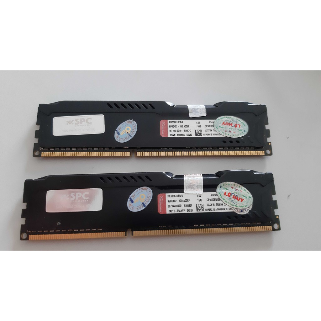 Ram DDR3 HyperX Fury (4GB x 2) bus1600 bán nguyên cặp