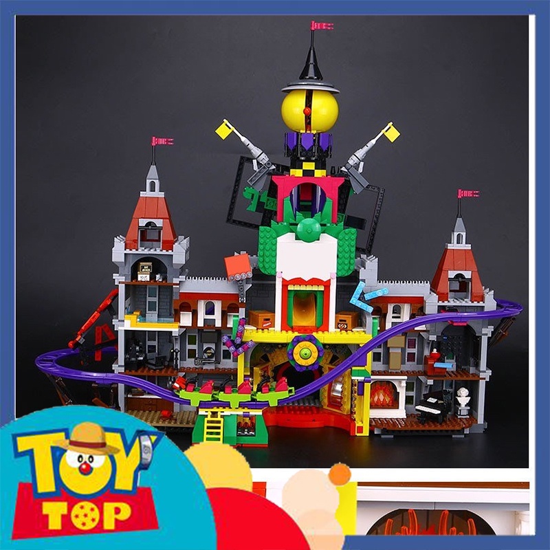 Đồ chơi lắp ráp ghép Batman người dơi căn cứ Joker Manor hang ổ của gã hề xếp hình Eagle 660301 mô phỏng 70922