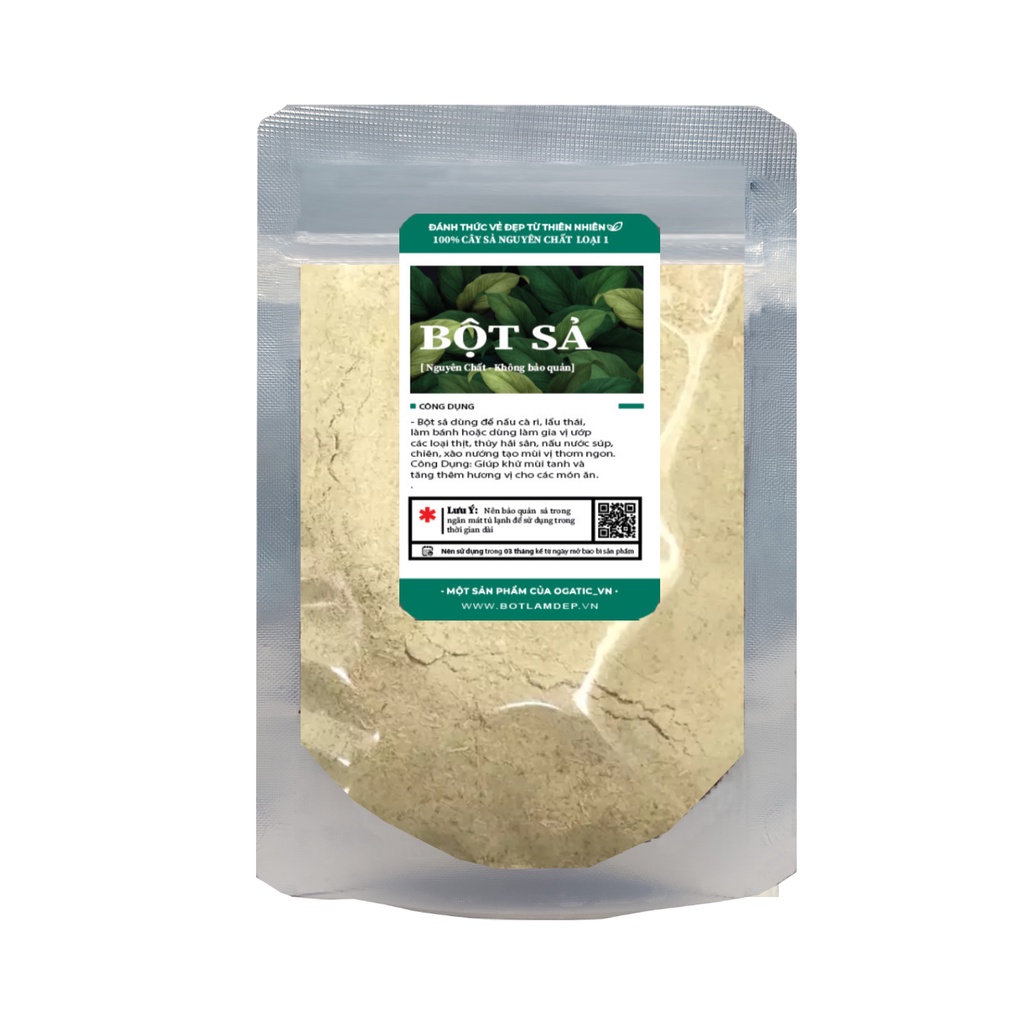 Bột Sả 100% nguyên chất 100g dùng ướp thịt -Lemongrass ground