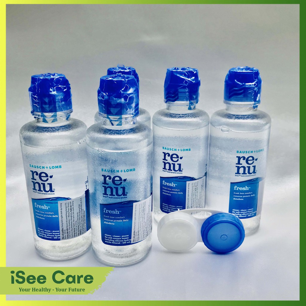 Nước ngâm lens kính áp tròng mềm Renu 120ml thương hiệu Bausch & Lomb - USA