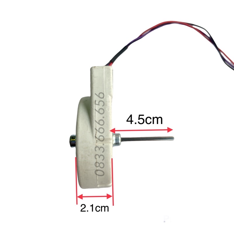 [Mã ELHA22 giảm 5% đơn 300K] Quạt sứ tủ lạnh DC 13V 2.5W 3 dây - motor quạt tủ lạnh DC 13V