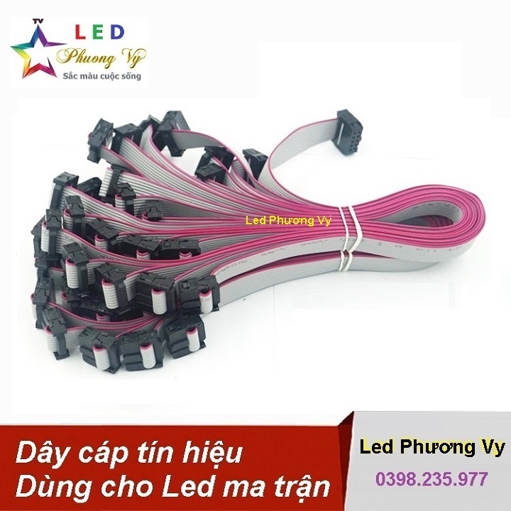 Dây cáp Module Led ma trận - Dùng cho cả led 1 màu, 3 màu và full màu P10, P5, P3, P2