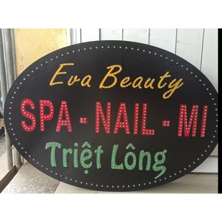 biển led spa 2 mặt 50x70 bóng loại 1